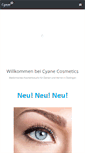 Mobile Screenshot of cyane-cosmetics.ch